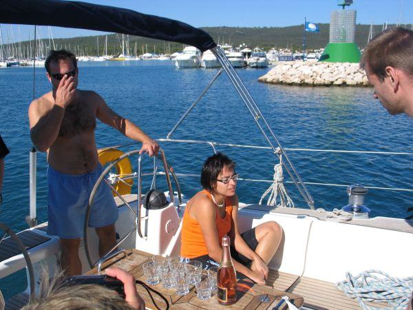 Chorvatsko, Šukošan, září 2007 > jachta 09-2007 022